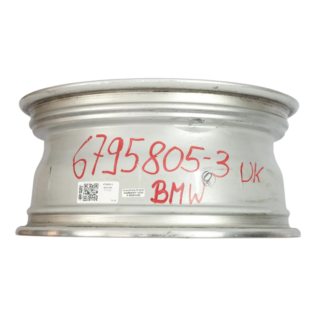 Left Alloy Wheel Rim 16" Streamline 306 7J ET:31 to BMW E90 E91 F30 F31 with Part number 6795805 BMW E90 E91 F30 F31 Left Alloy Wheel Rim 16" Streamline 306 7J ET:31 - SKU 6795805-3 - Part number 6795805