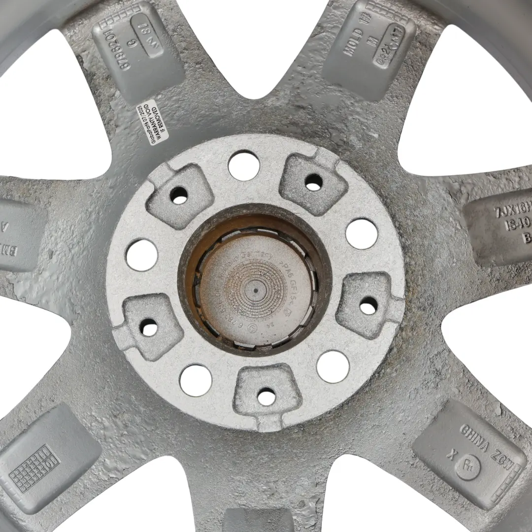 BMW F20 F21 F22 Silber Alu Felge Alufelge 16" Sternspeiche 377 7J ET:40 - SKU 6796201-2 - Teilenummer 6796201