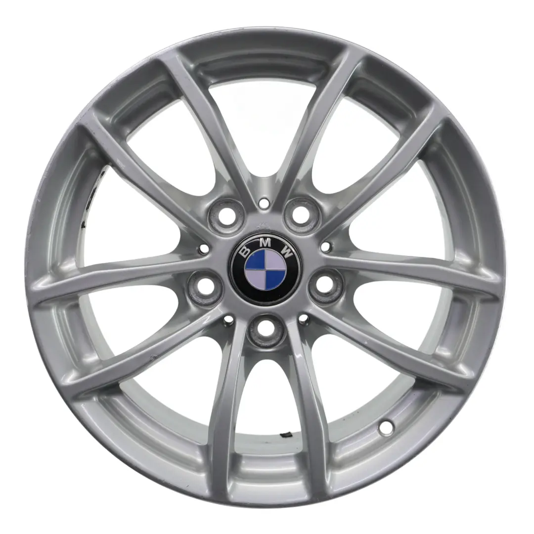 BMW F20 F21 F22 F23 Wheel Rim Alloy Silver 16" 7J ET:40 V-Spoke 378 - SKU 6796202-5 - Part number 6796202
