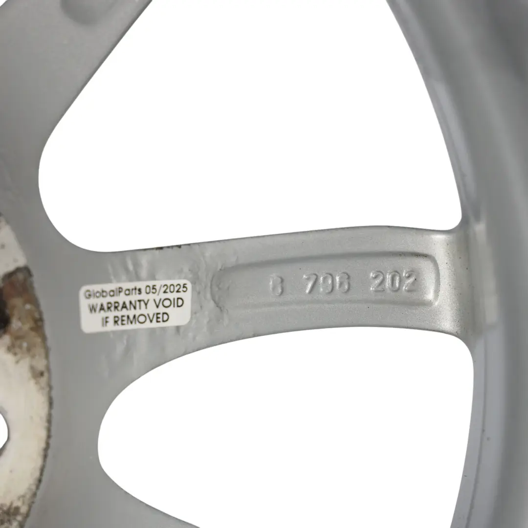 BMW F20 F21 F22 F23 Wheel Rim Alloy Silver 16" 7J ET:40 V-Spoke 378 - SKU 6796202-5 - Part number 6796202