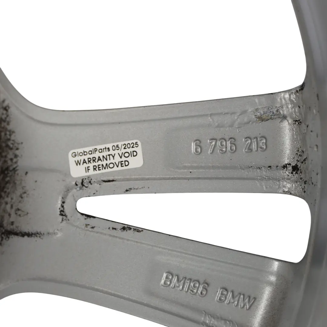 Alloy Rim 18" ET:52 8J Styling 385 to BMW F20 F21 F22 Rear Silver Wheel with Part number 6796213 BMW F20 F21 F22 Rear Silver Wheel Alloy Rim 18" ET:52 8J Styling 385 - SKU 6796213-4 - Part number 6796213