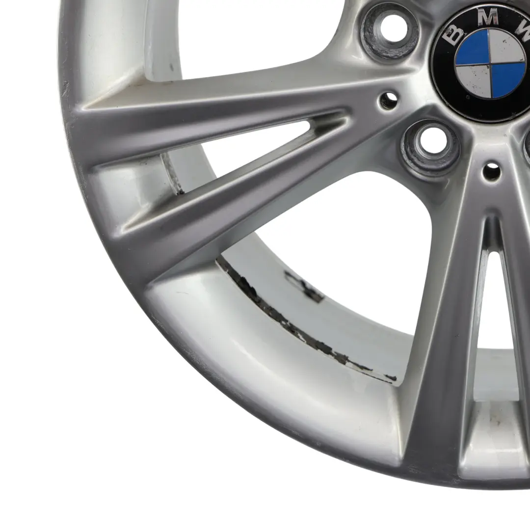 Alloy Rim 18" ET:52 8J Styling 385 to BMW F20 F21 F22 Rear Silver Wheel with Part number 6796213 BMW F20 F21 F22 Rear Silver Wheel Alloy Rim 18" ET:52 8J Styling 385 - SKU 6796213-4 - Part number 6796213