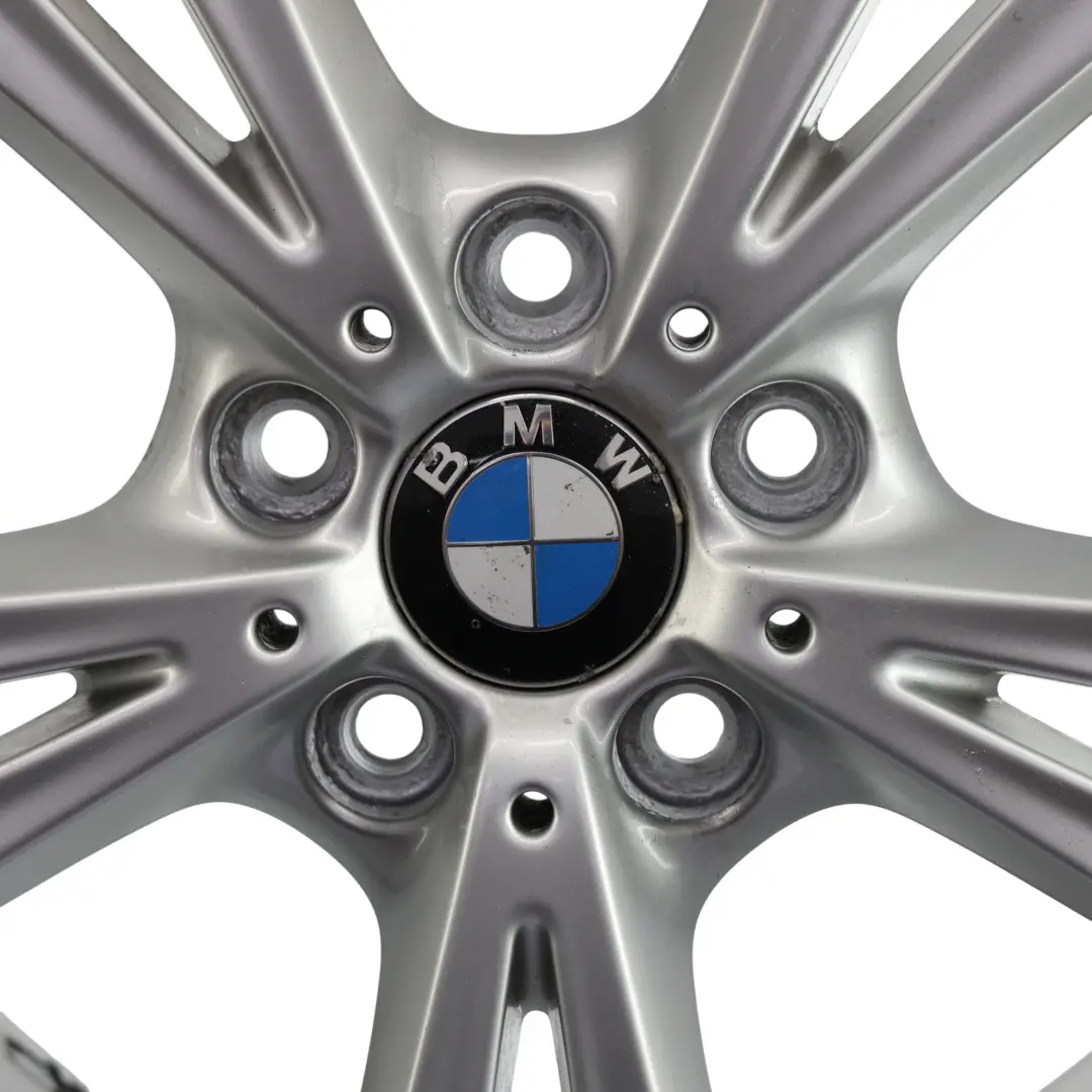 Alloy Rim 18" ET:52 8J Styling 385 to BMW F20 F21 F22 Rear Silver Wheel with Part number 6796213 BMW F20 F21 F22 Rear Silver Wheel Alloy Rim 18" ET:52 8J Styling 385 - SKU 6796213-4 - Part number 6796213