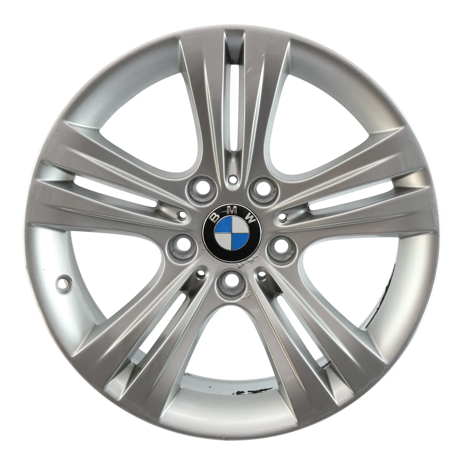 BMW F30 F31 F32 Silver Alloy Wheel Rim 17" Double Spoke 392 ET:37 7,5J 6796239
