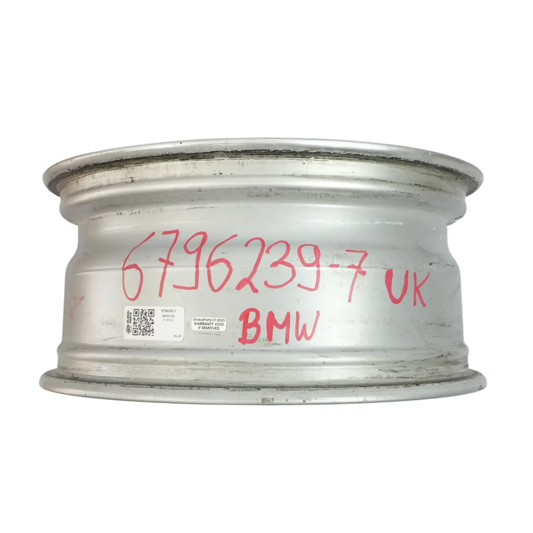 BMW F30 F31 F32 Silver Alloy Wheel Rim 17" Double Spoke 392 ET:37 7,5J - SKU 6796239-7 - Part number 6796239