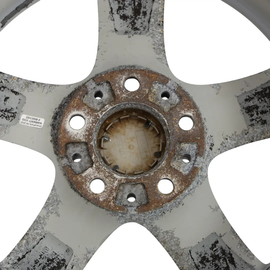 BMW F30 F31 F32 Silver Alloy Wheel Rim 17" Star Spoke 393 ET:37 7,5J - SKU 6796242-4 - Part number 6796242
