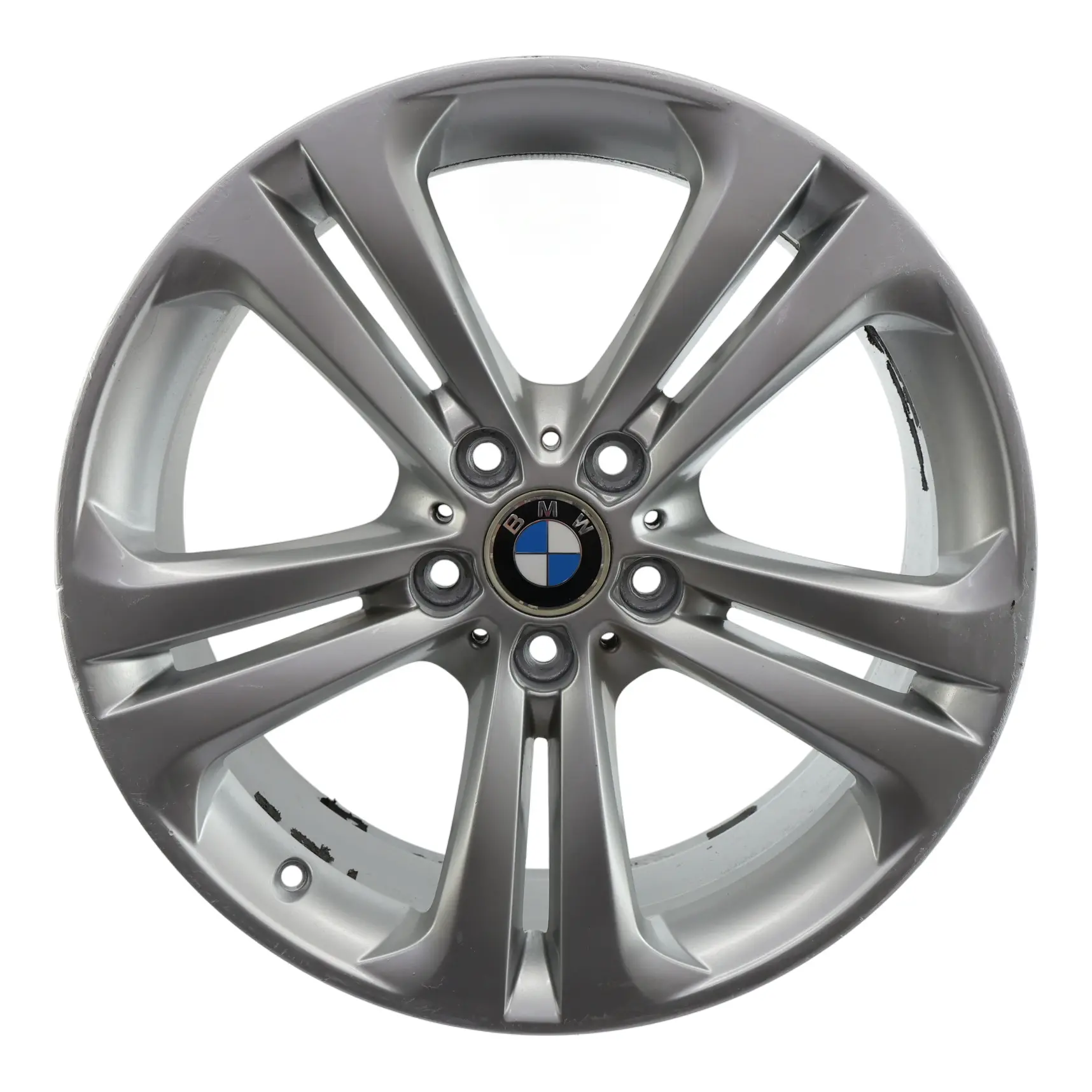 BMW F30 F31 F32 Silver Alloy Wheel Rim 19" 8,5J Double Spoke 401 ET:47 6796257