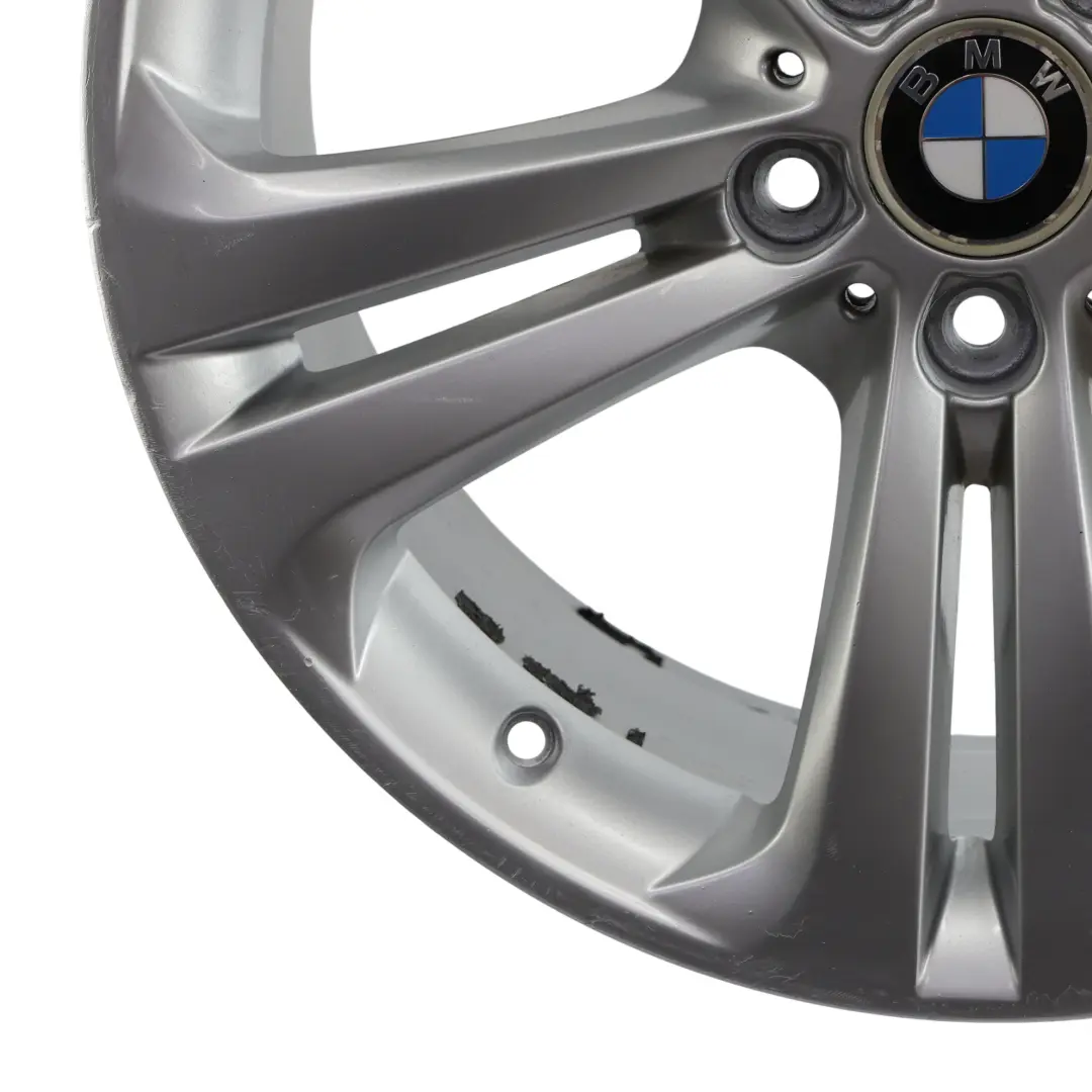 Silberne Leicht metall felge 19" 8,5J Doppel speiche ET:47 für BMW F30 F31 mit Teilenummer 6796257 BMW F30 F31 Silberne Leicht metall felge 19" 8,5J Doppel speiche ET:47 - SKU 6796257-2 - Teilenummer 6796257