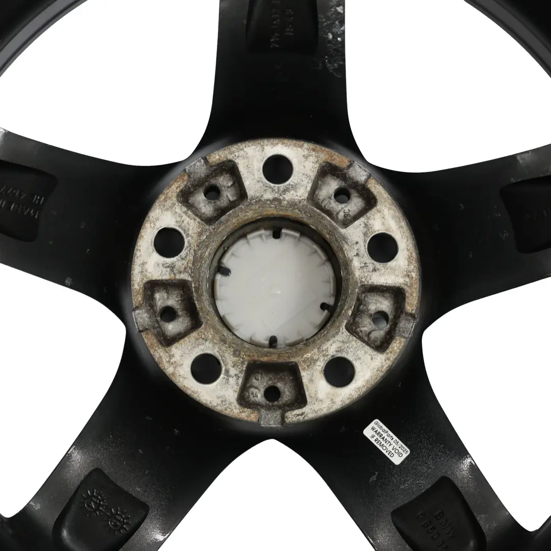 BMW F20 F21 Black Alloy Wheel Rim 17" Star Spoke 379 ET:43 7,5J - SKU 6850151-7 - Part number 6850151