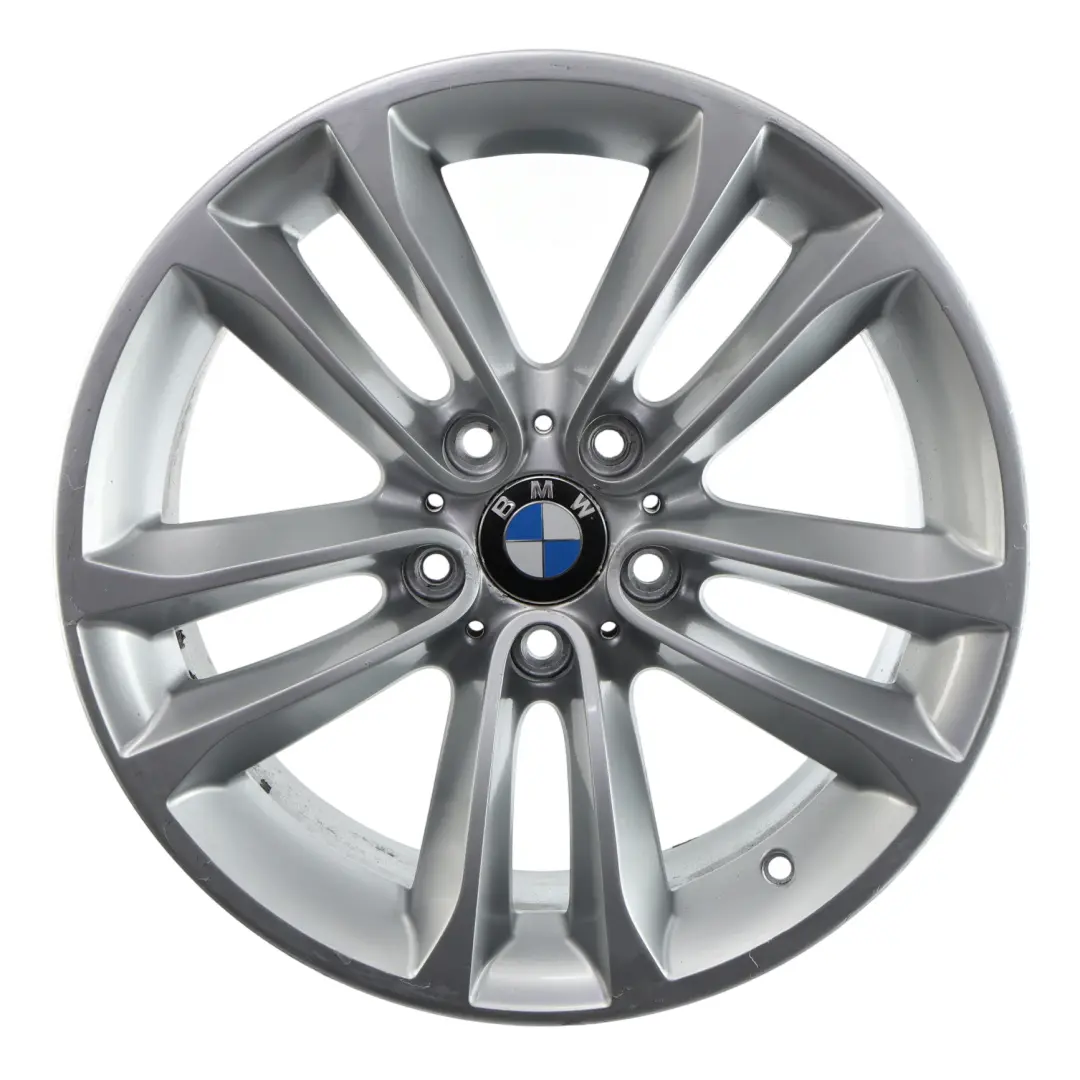 Rim Alloy Silver 18" Double Spoke 421 8J ET:30 to BMW X1 E84 Wheel with Part number 6850293 BMW X1 E84 Wheel Rim Alloy Silver 18" Double Spoke 421 8J ET:30 - SKU 6850293-5 - Part number 6850293