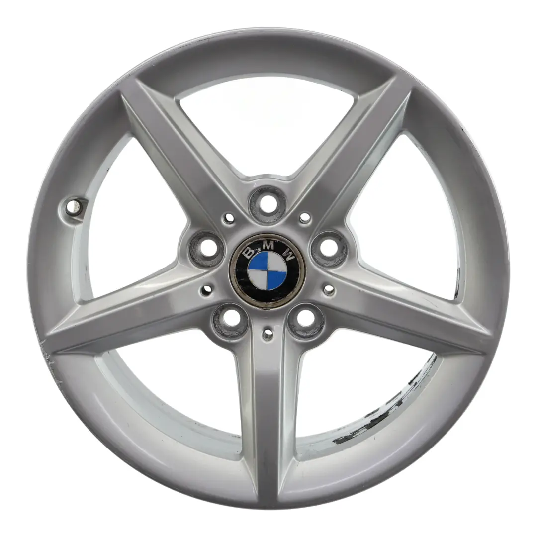 BMW F20 F21 F22 F23 Silver Wheel Alloy Rim 16" 7J ET:40 Star Spoke 654 - SKU 6866302-2 - Part number 6866302