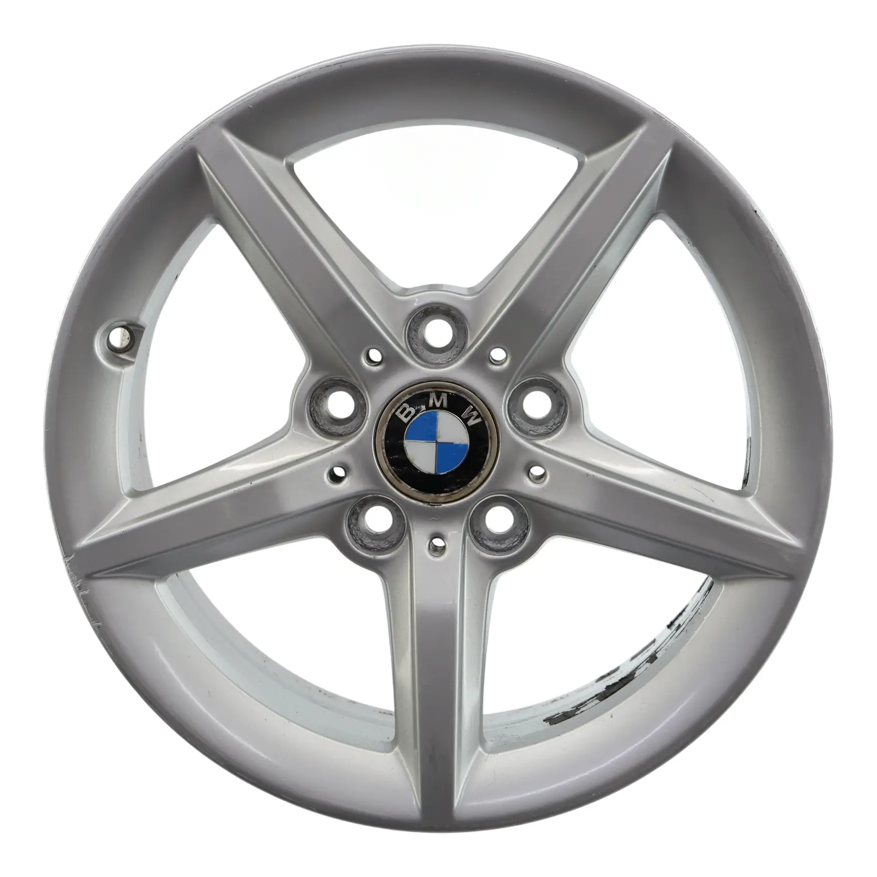BMW F20 F21 F22 F23 Silver Wheel Alloy Rim 16" 7J ET:40 Star Spoke 654 6866302