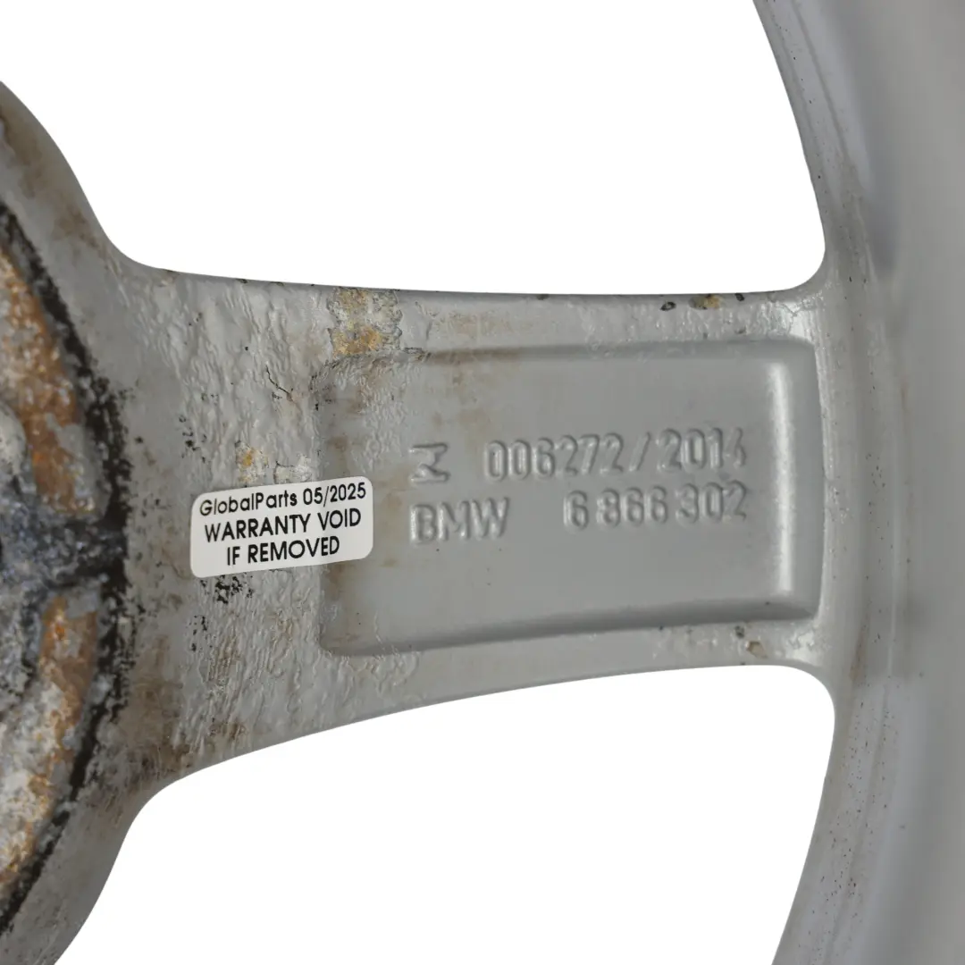 BMW F20 F21 F22 F23 Silver Wheel Alloy Rim 16" 7J ET:40 Star Spoke 654 - SKU 6866302-2 - Part number 6866302