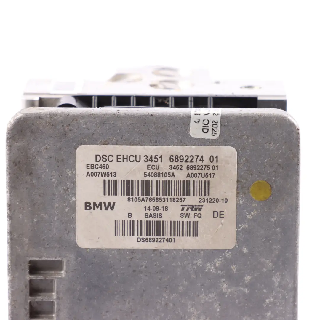 ABS DSC Module Pump ECU Hydro Unit 6892275 to BMW G01 G02 G30 G31 with Part number 6892274 BMW G01 G02 G30 G31 ABS DSC Module Pump ECU Hydro Unit 6892275 - SKU 6892274 - Part number 6892274