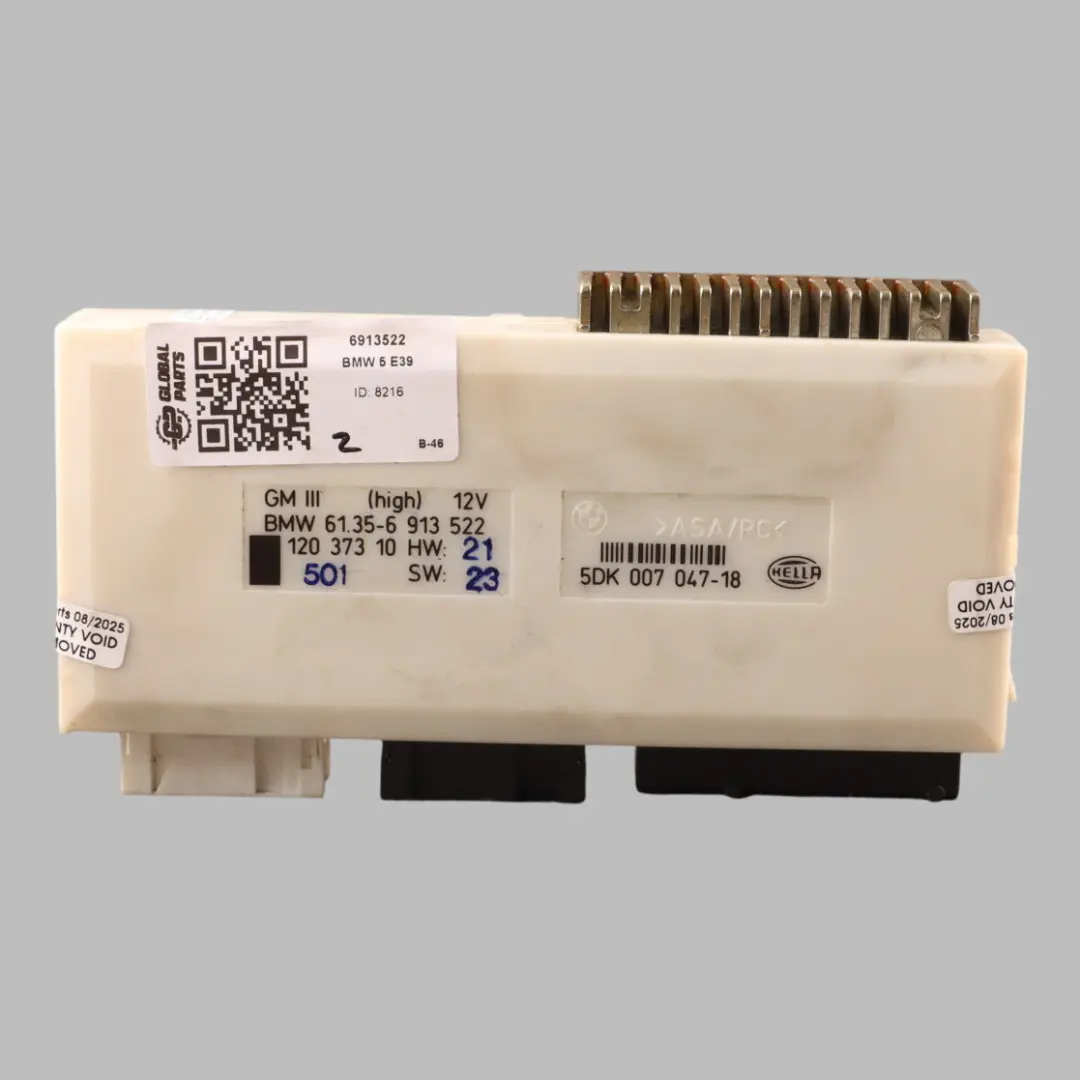 Body Control Unit Convenience Comfort Module GM III High to BMW E39 with Part number 6913522 BMW E39 Body Control Unit Convenience Comfort Module GM III High - SKU 6913522 - Part number 6913522