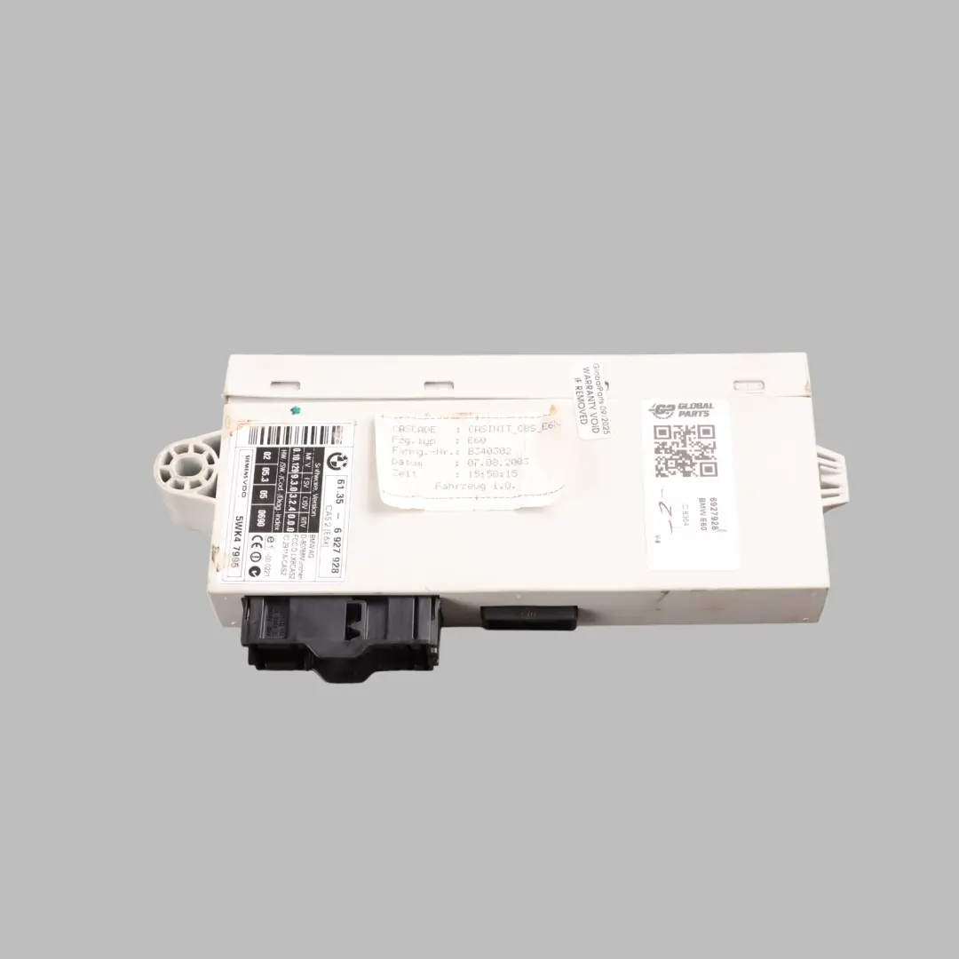  CAS2 Module BMW E60 E61 E63 E64 Car Key Reader Control Unit ECU - SKU 6927928 - Part number 6927928