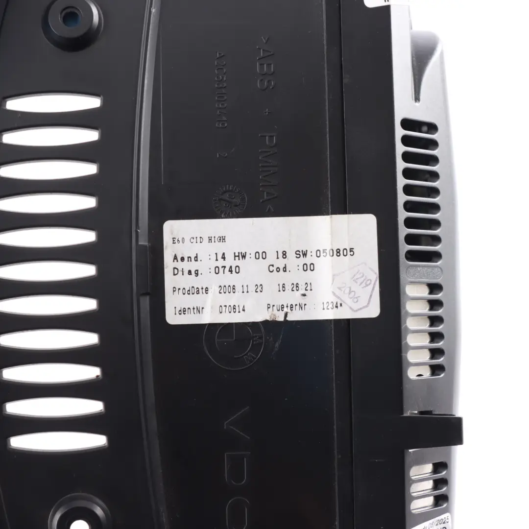 Dashboard Onboard Monitor Display Screen 8.8 CCC to BMW E60 E90 with Part number 6989396 BMW E60 E90 Dashboard Onboard Monitor Display Screen 8.8 CCC - SKU 6989396-1 - Part number 6989396