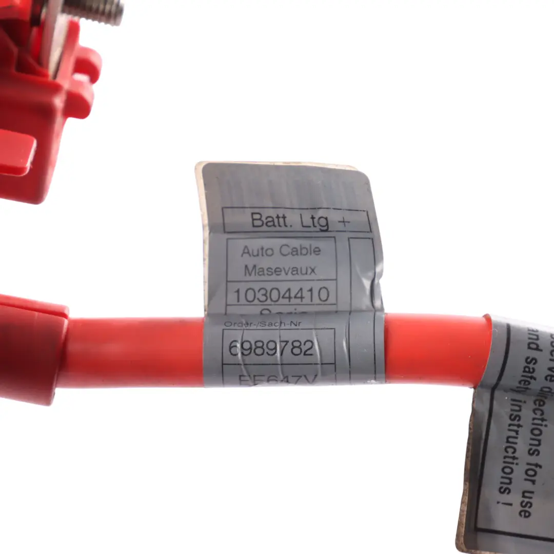 Positive Cable BMW E61 Touring Battery Lead Plus Pole Red 9127768 to with Part number 6989782 Positive Cable BMW E61 Touring Battery Lead Plus Pole Red 9127768 - SKU 6989782-1 - Part number 6989782