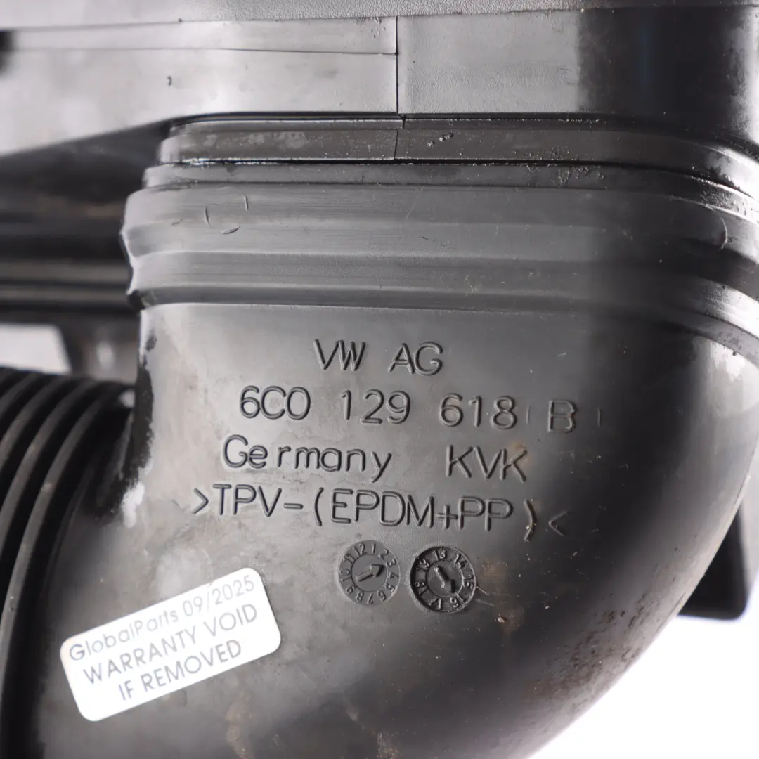 Mk5 Air Intake Duct Pipe Hose Line 1.4 TDI to Audi A1 8X Volkswagen Polo with Part number 6C0129618B Audi A1 8X Volkswagen Polo Mk5 Air Intake Duct Pipe Hose Line 1.4 TDI - SKU 6C0129618B - Part number 6C0129618B