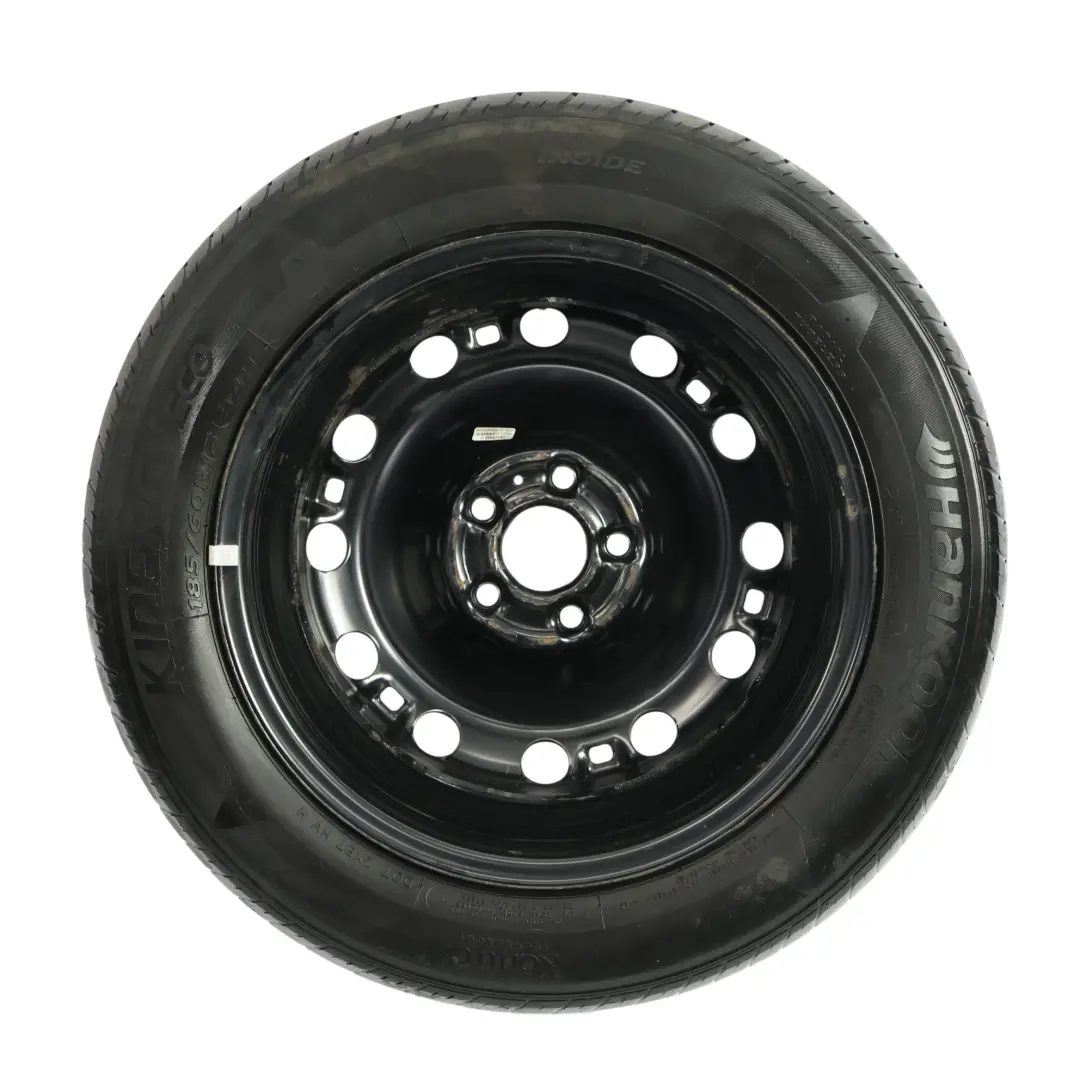 Volkswagen Polo 6R Spare Wheel Steel Tyre Hancook R15 8J 185/60 ET:38 - SKU 6C0601027-2 - Part number 6C0601027