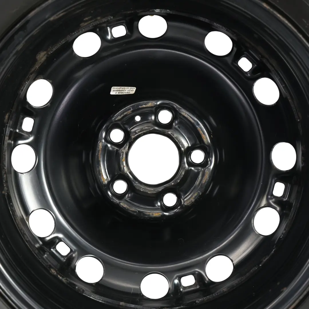 Rueda Repuesto Acero Hankook R15 8J 185/60 ET:38 para Volkswagen Polo 6R con número de pieza 6C0601027 Volkswagen Polo 6R Rueda Repuesto Acero Hankook R15 8J 185/60 ET:38 - SKU 6C0601027-2 - Número de pieza 6C0601027