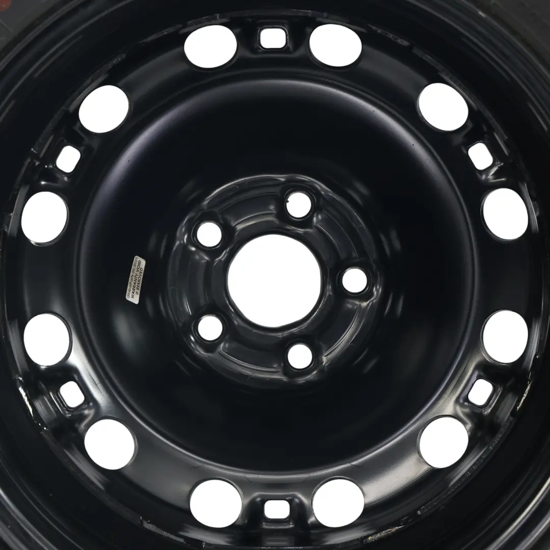 Ruota Scorta Acciaio Bridgestone R15 185/60 6J ET38 per Volkswagen Polo 6R con numero di parte 6C0601027 Volkswagen Polo 6R Ruota Scorta Acciaio Bridgestone R15 185/60 6J ET38 - SKU 6C0601027-3 - Numero di parte 6C0601027