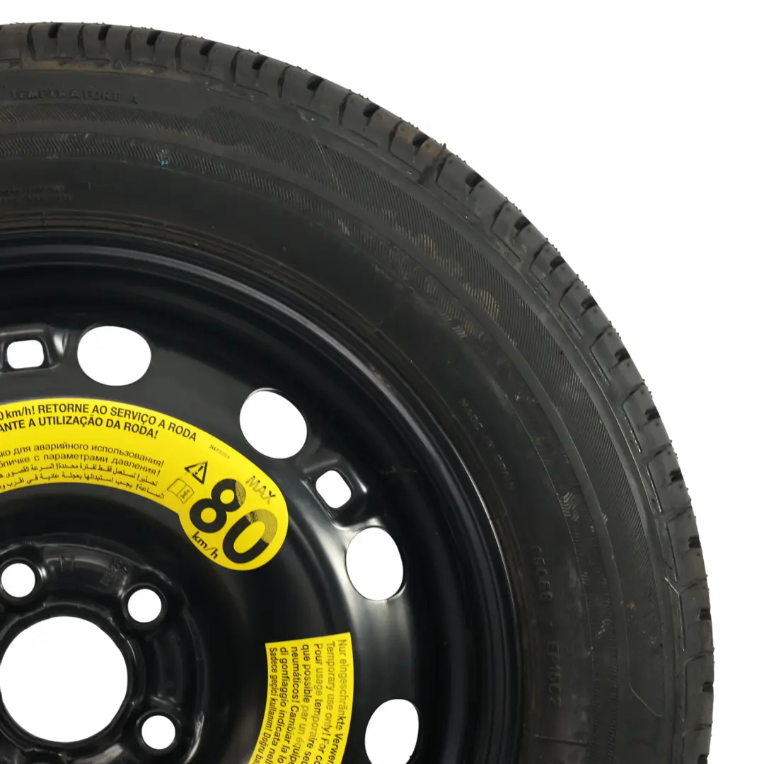 Volkswagen Polo 6R Spare Wheel Steel Bridgestone R15 185/60 6J ET:38 - SKU 6C0601027-3 - Part number 6C0601027