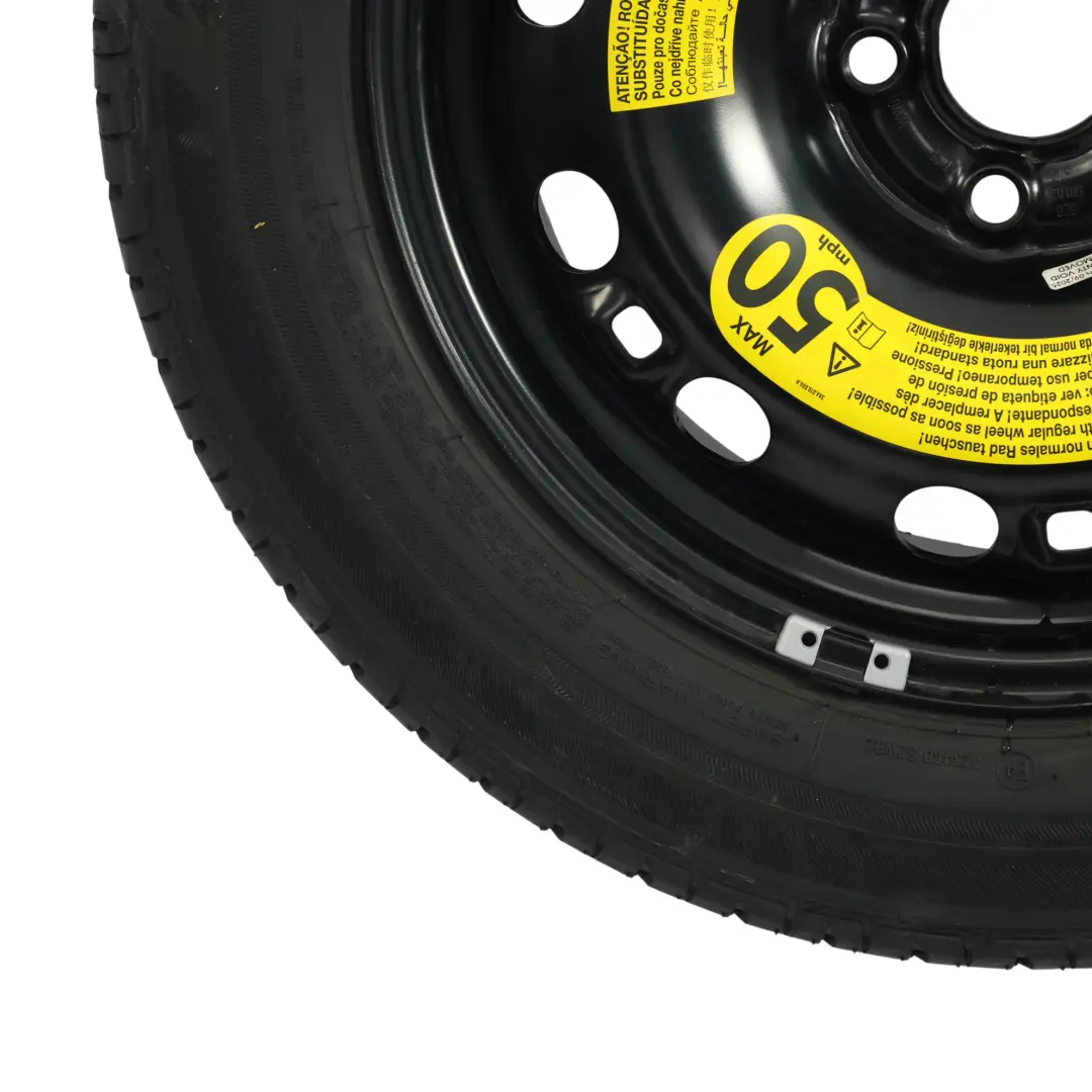 Volkswagen Polo 6R Ruota Scorta Acciaio Bridgestone R15 185/60 6J ET38 - SKU 6C0601027-3 - Numero di parte 6C0601027