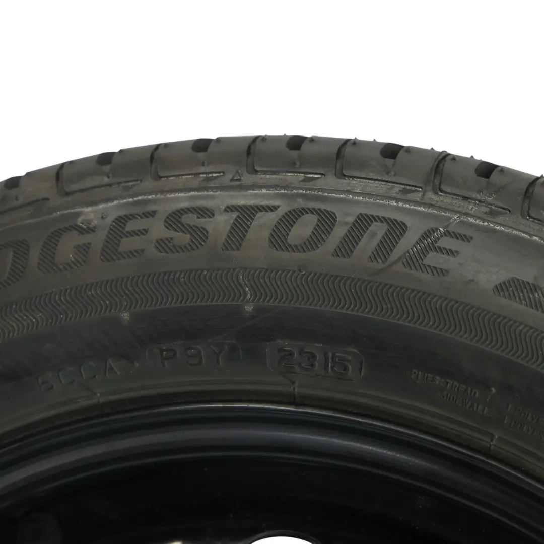 Volkswagen Polo 6R Roue Secours Acier Bridgestone R15 185/60 6J ET:38 - SKU 6C0601027-3 - Numéro de pièce 6C0601027