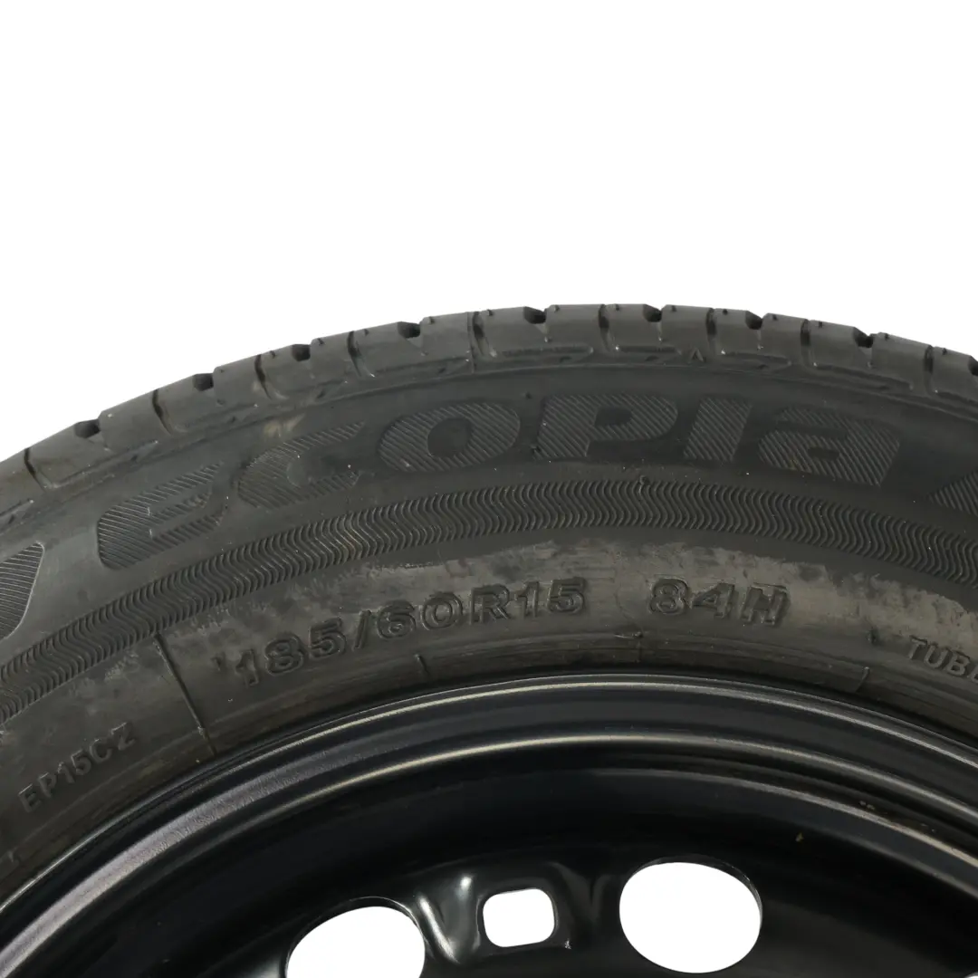 Volkswagen Polo 6R Roue Secours Acier Bridgestone R15 185/60 6J ET:38 - SKU 6C0601027-3 - Numéro de pièce 6C0601027