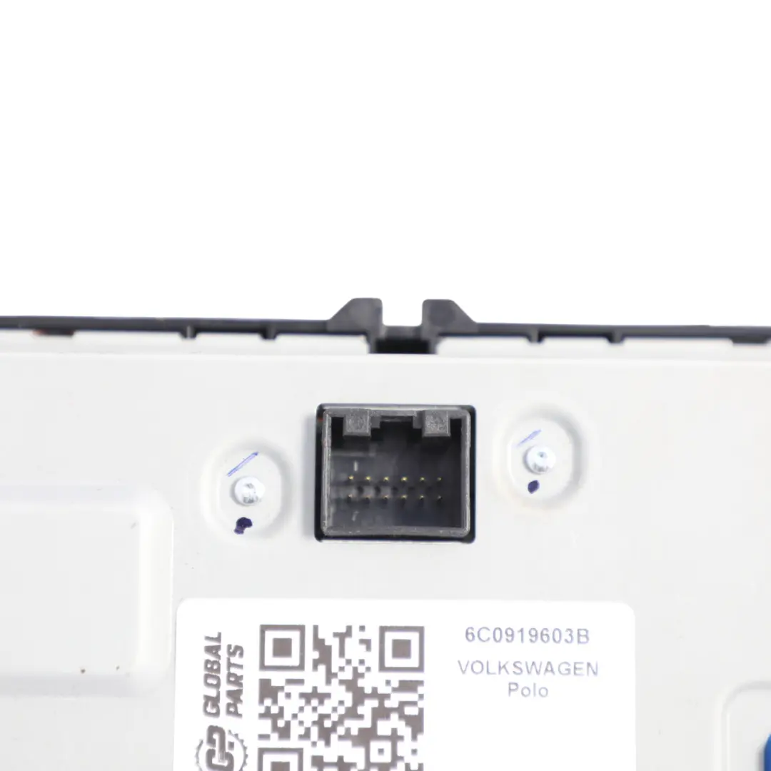 Mk5 6R Radio Multimedia Display Navigation Unit to Volkswagen Polo with Part number 6C0919603B Volkswagen Polo Mk5 6R Radio Multimedia Display Navigation Unit - SKU 6C0919603B - Part number 6C0919603B