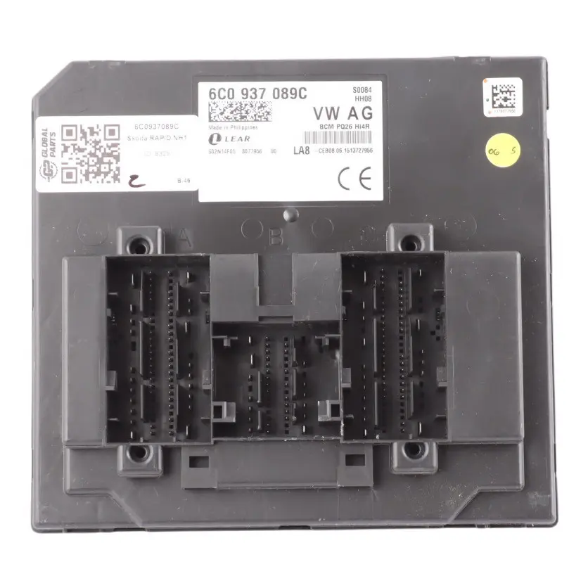 Skoda Rapid NH1 BCM Body Control Module Unit ECU 6C0937089C