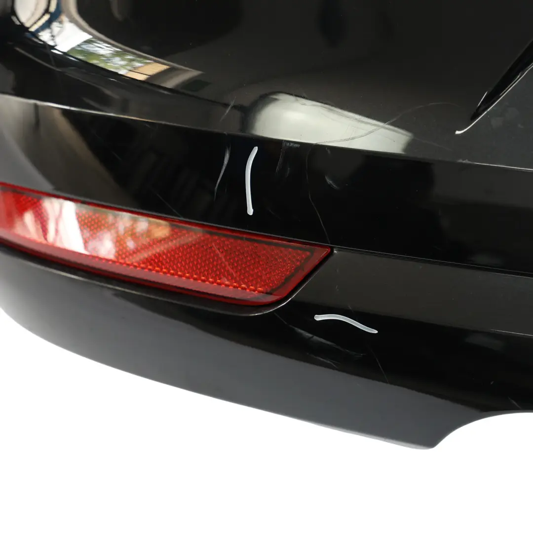 Bumper Rear Trim Panel Deep Black Pearl Effect - C9X to Volkswagen VW Polo 6R with Part number 6C6807421A Volkswagen VW Polo 6R Bumper Rear Trim Panel Deep Black Pearl Effect - C9X - SKU 6C6807421A-DBL - Part number 6C6807421A