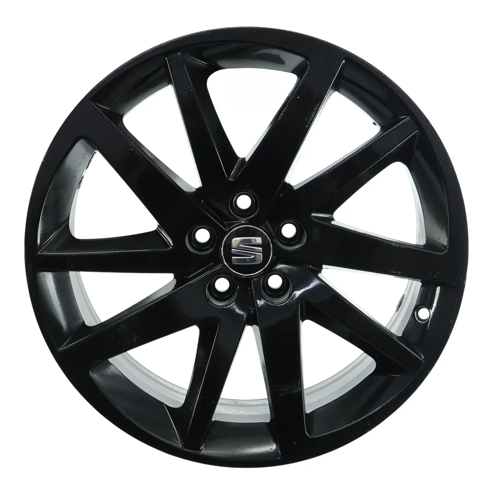 Seat Ibiza Mk4 6J Black Wheel Alloy 17" 10 Spoke 7J ET:43 6J0601025P