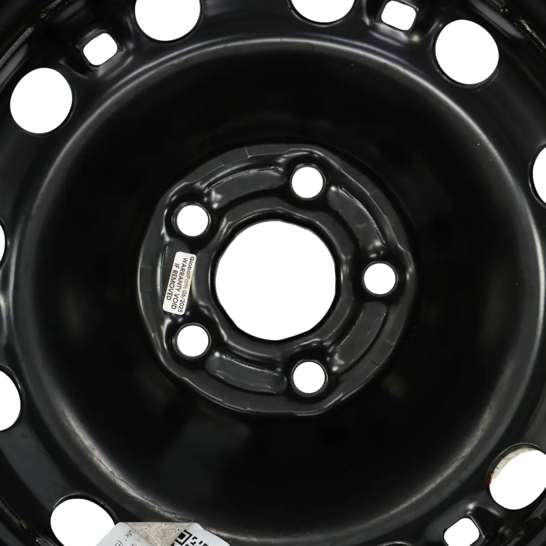 Skoda Fabia 1 Spare Wheel Steel Rim R15 6J ET:43 Hankook Tire 195/55 - SKU 6Q0601027M-1 - Part number 6Q0601027M