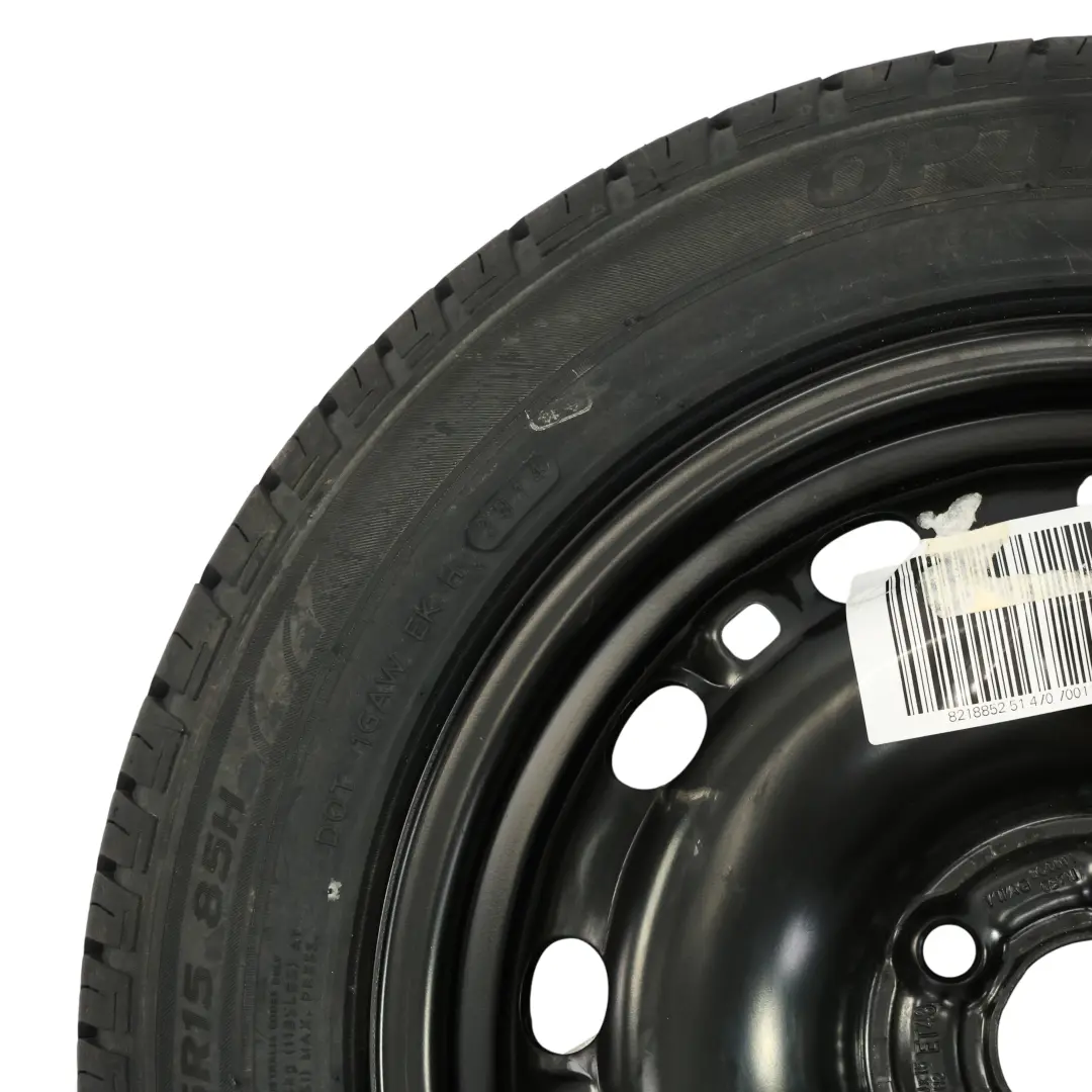 Spare Wheel Steel Rim R15 6J ET:43 Hankook Tire 195/55 to Skoda Fabia 1 with Part number 6Q0601027M Skoda Fabia 1 Spare Wheel Steel Rim R15 6J ET:43 Hankook Tire 195/55 - SKU 6Q0601027M-1 - Part number 6Q0601027M