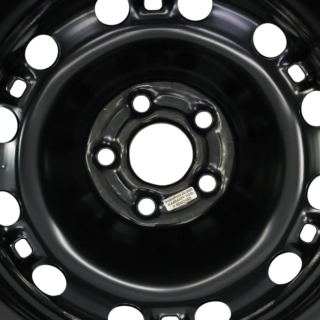 Skoda Fabia Mk1 Spare Wheel Steel Rim R15 6J ET:43 Dunlop Tire 195/55 - SKU 6Q0601027M-2 - Part number 6Q0601027M