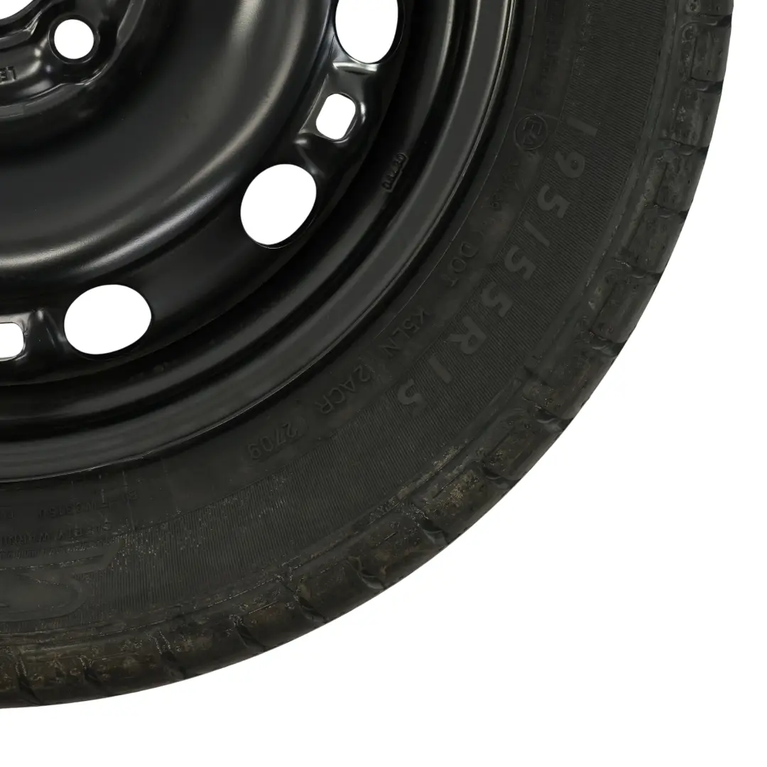 Rueda Repuesto Llanta Acero R15 6J ET:43 Dunlop 195/55 para Skoda Fabia 1 con número de pieza 6Q0601027M Skoda Fabia 1 Rueda Repuesto Llanta Acero R15 6J ET:43 Dunlop 195/55 - SKU 6Q0601027M-2 - Número de pieza 6Q0601027M