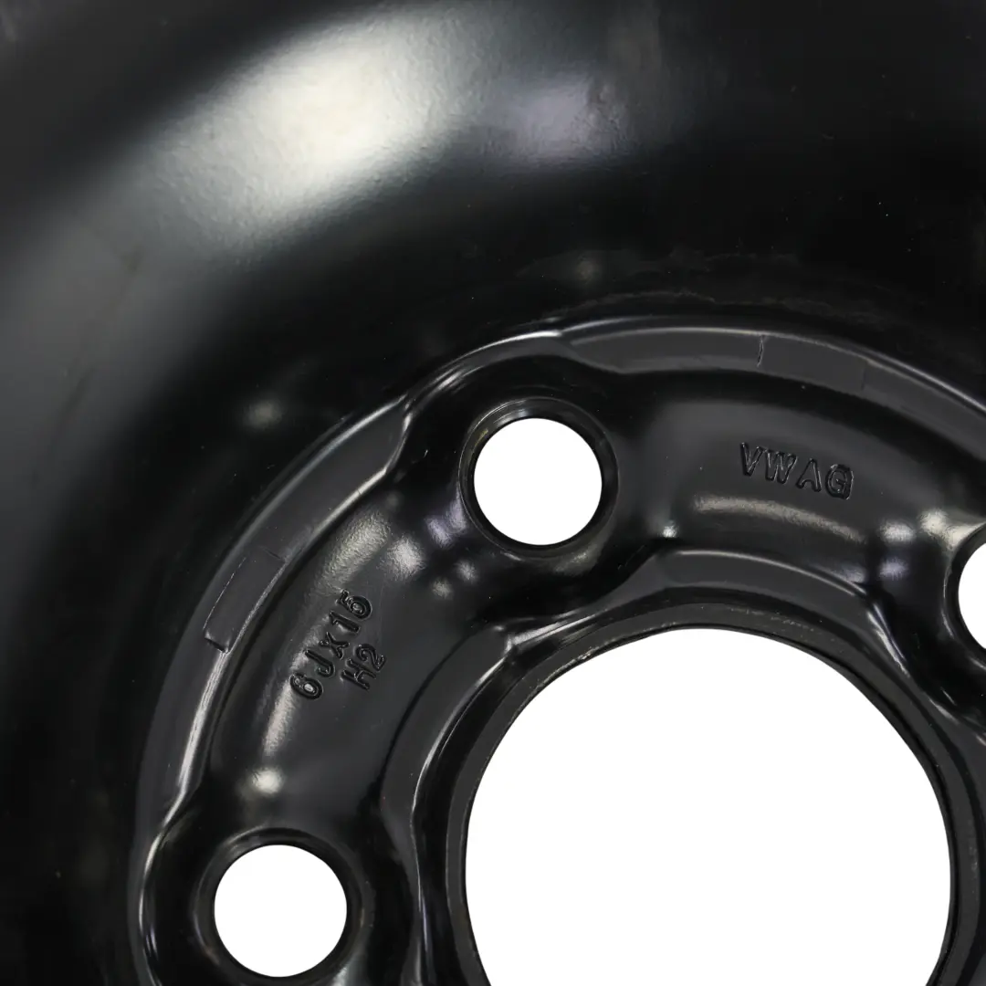 Skoda Fabia 1 Rueda Repuesto Llanta Acero R15 6J ET:43 Dunlop 195/55 - SKU 6Q0601027M-2 - Número de pieza 6Q0601027M