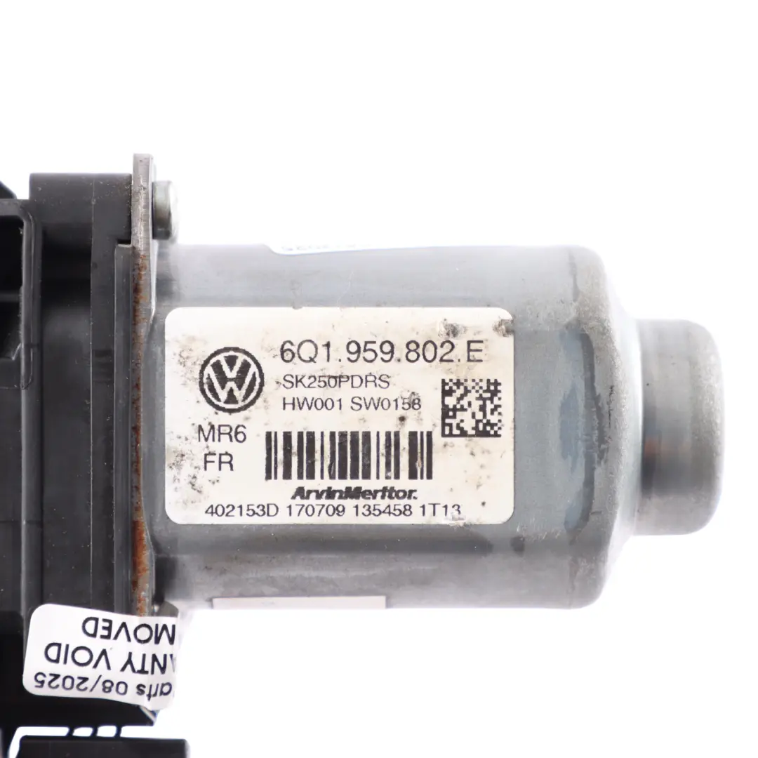 Skoda Fabia 5J Door Window Lifter Motor Front Left N/S 6Q1959802E - SKU 6Q1959802F - Part number 6Q1959802F