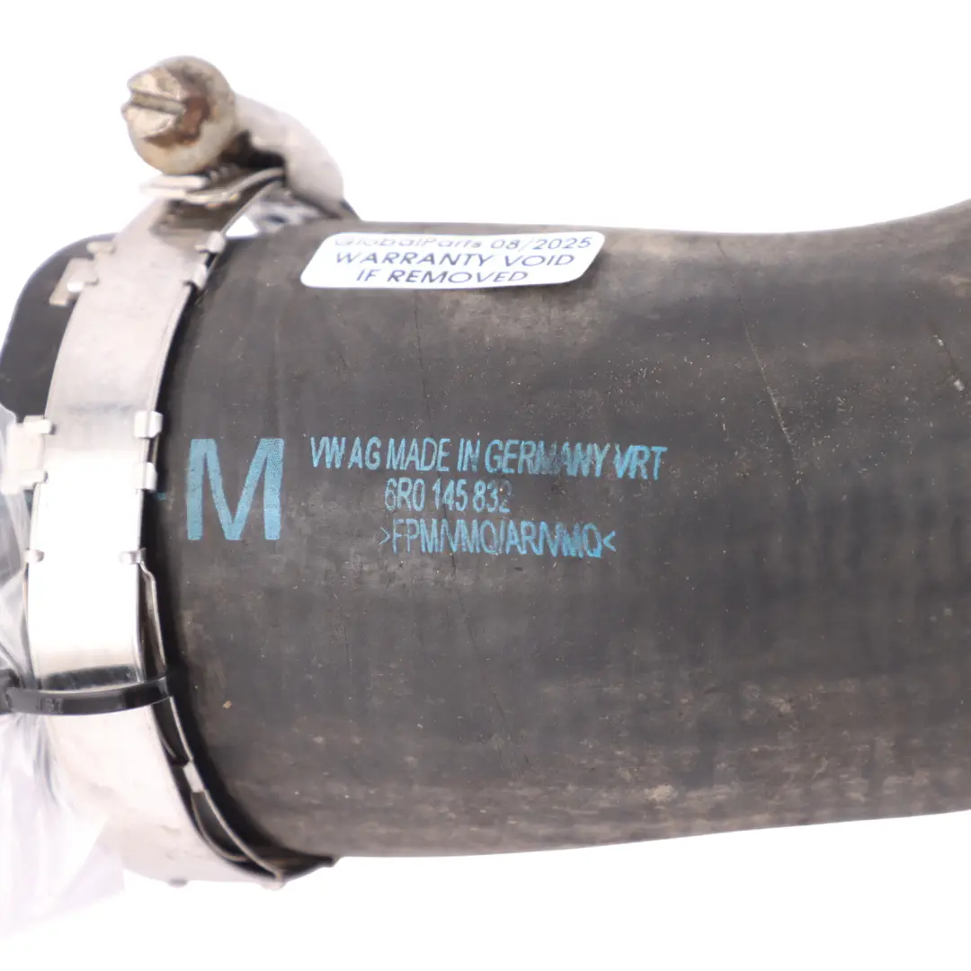 Pressure Pipe Hose Line Tube to Skoda Fabia 5J 1.6 TDI Intercooler Turbo with Part number 6R0145832 Skoda Fabia 5J 1.6 TDI Intercooler Turbo Pressure Pipe Hose Line Tube - SKU 6R0145832 - Part number 6R0145832