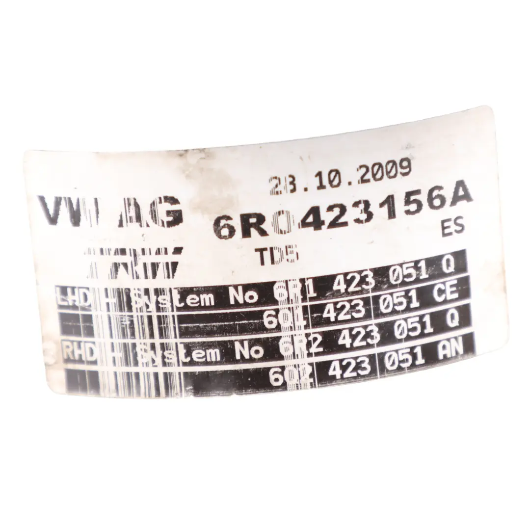 6J Electric Power Steering Pump 1.2 Petrol to VW Polo 6R Seat Ibiza with Part number 6R0423156A VW Polo 6R Seat Ibiza 6J Electric Power Steering Pump 1.2 Petrol - SKU 6R0423156A - Part number 6R0423156A