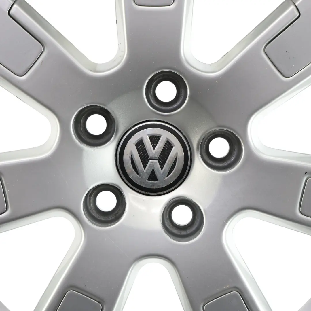 VW Volkswagen Polo 6R Mk5 Wheel Rim Alloy Silver 15" ET:38 5,5J - SKU 6R0601025E-1 - Part number 6R0601025E