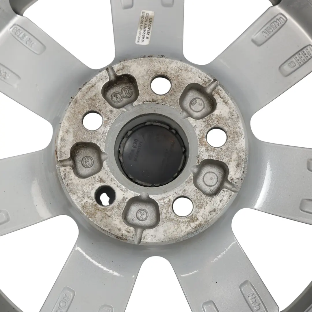 VW Volkswagen Polo V 6R Felga Aluminiowa Srebrna 15" ET:38 5,5J - SKU 6R0601025E-2 - Numer Części 6R0601025E