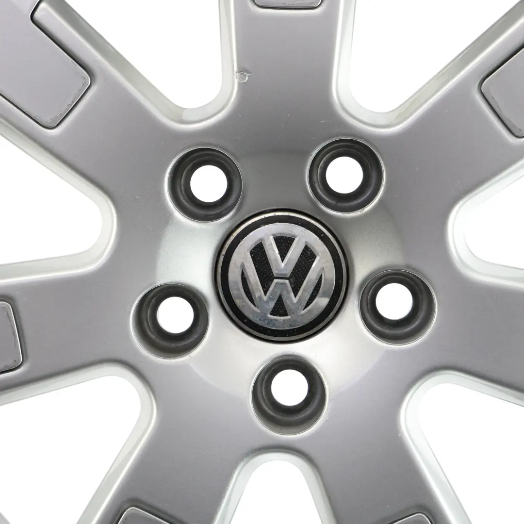 VW Volkswagen Polo 6R Mk5 Wheel Rim Alloy Silver 15" ET:38 5,5J - SKU 6R0601025E-2 - Part number 6R0601025E