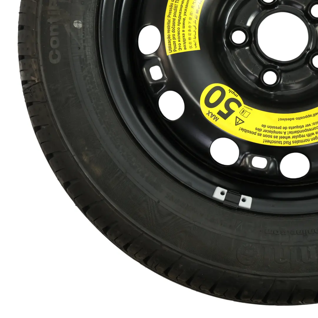 Volkswagen Polo Mk5 Roue Secour Acier Continental R15 6J 185/60 ET:38 - SKU 6R0601027S-1 - Numéro de pièce 6R0601027S