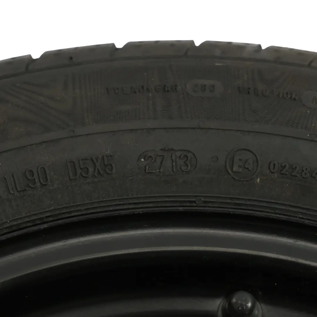 Volkswagen Polo Mk5 Ruota Scorta Continental R15 6J 185/60 ET:38 - SKU 6R0601027S-1 - Numero di parte 6R0601027S