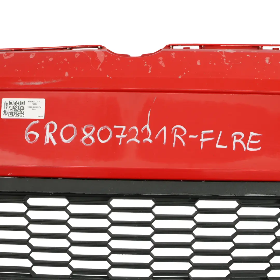 Zderzak Przedni Flash Red Czerwony - P3G do Volkswagen VW Polo 6R o numerze 6R0807221R Volkswagen VW Polo 6R Zderzak Przedni Flash Red Czerwony - P3G - SKU 6R0807221R-FLRE - Numer Części 6R0807221R