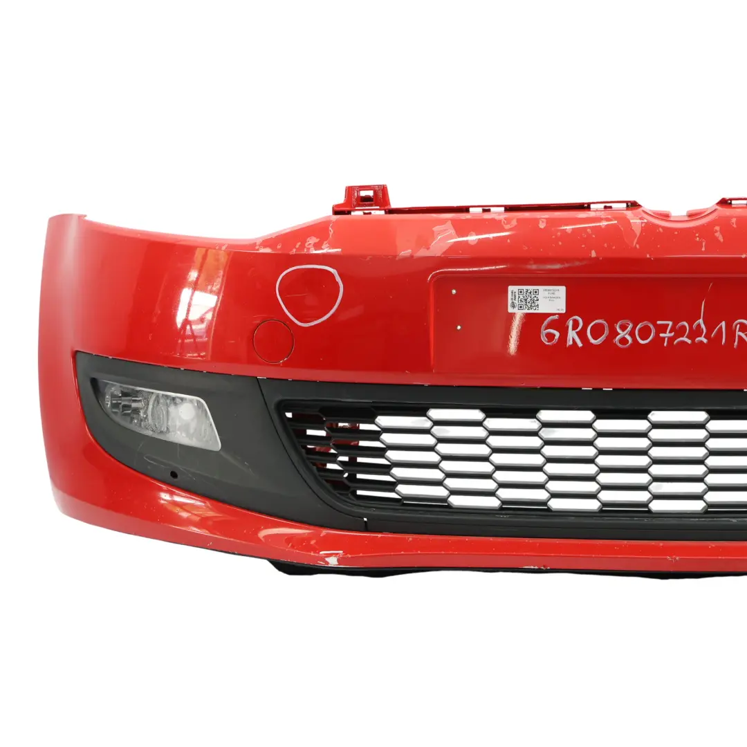 Front Bumper Front Trim Panel Flash Red - P3G to Volkswagen VW Polo 6R with Part number 6R0807221R Volkswagen VW Polo 6R Front Bumper Front Trim Panel Flash Red - P3G - SKU 6R0807221R-FLRE - Part number 6R0807221R