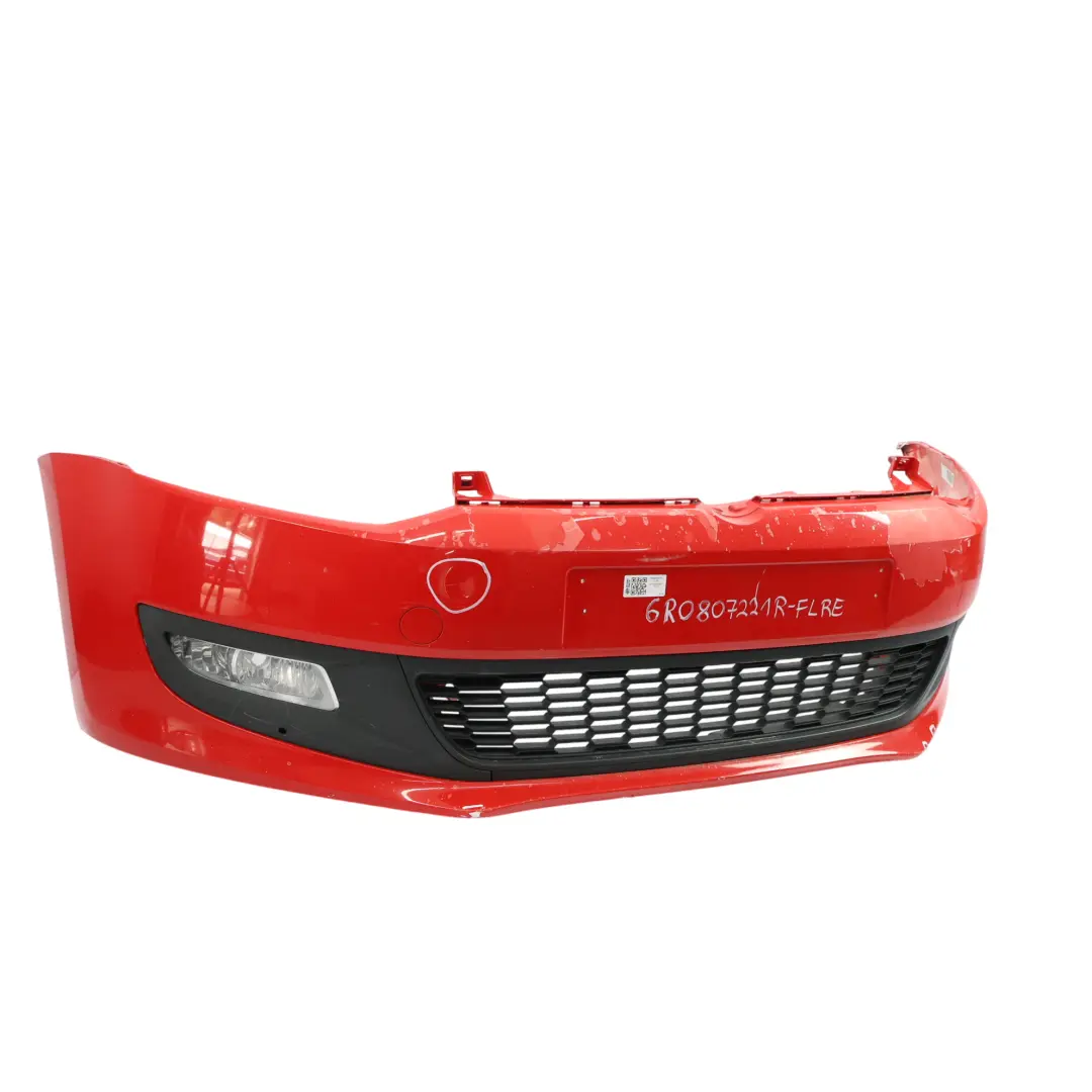 Zderzak Przedni Flash Red Czerwony - P3G do Volkswagen VW Polo 6R o numerze 6R0807221R Volkswagen VW Polo 6R Zderzak Przedni Flash Red Czerwony - P3G - SKU 6R0807221R-FLRE - Numer Części 6R0807221R